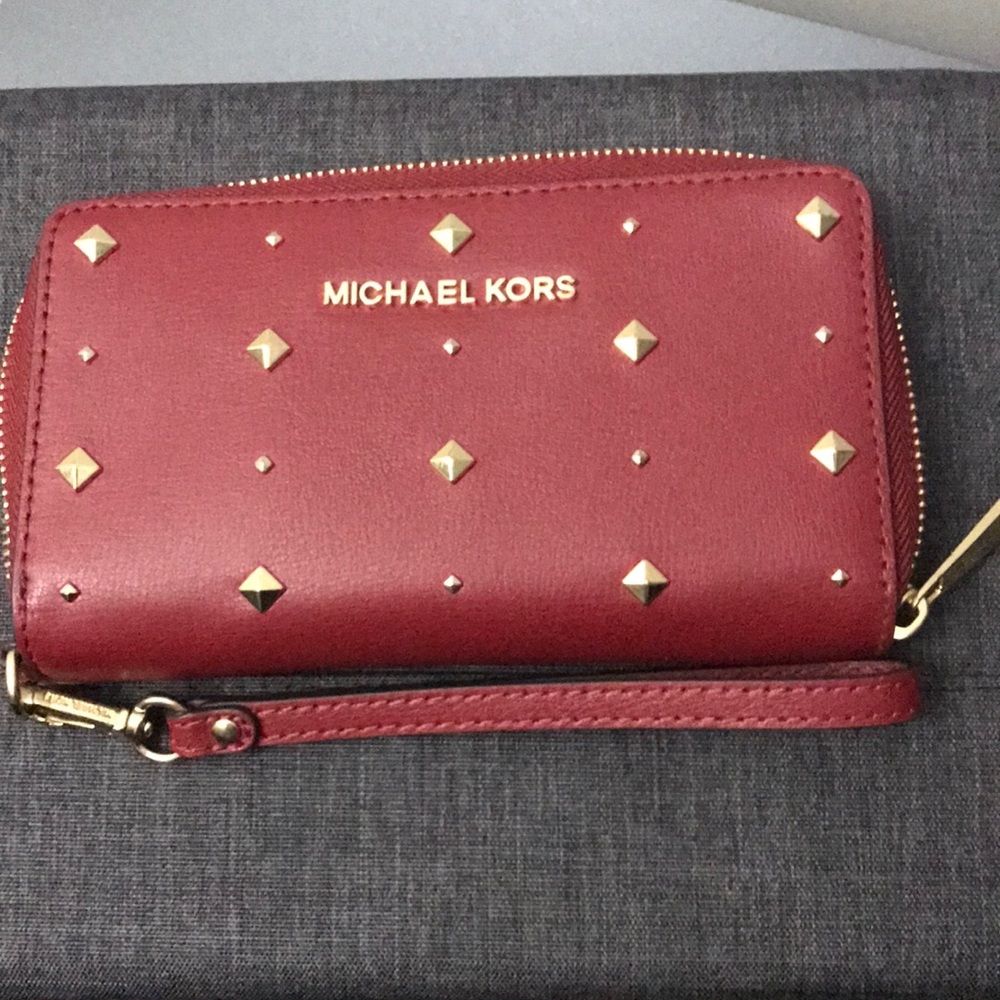 Red Michael Kors Wallet